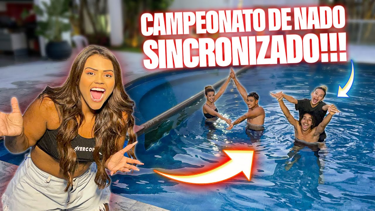 CAMPEONATO DE NADO SINCRONIZADO NA MANSÃO LOURES!!!