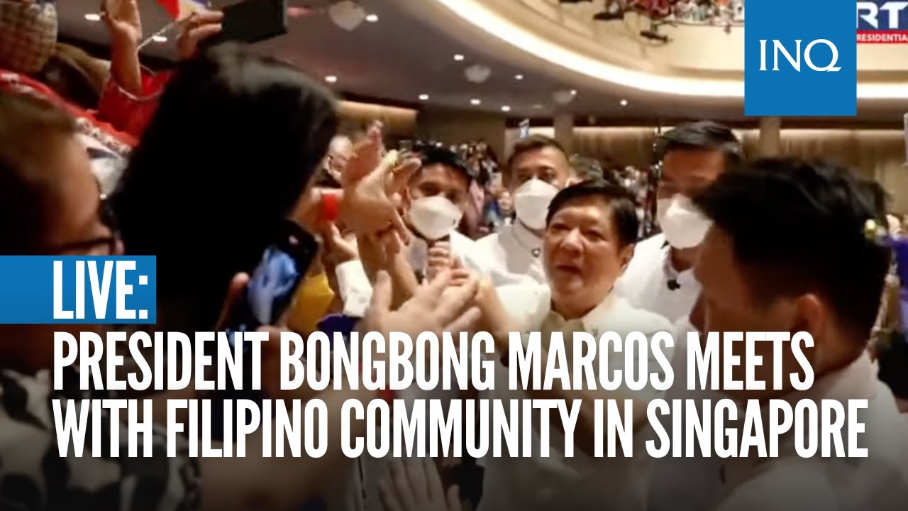 LIVE: President Bongbong Marcos meets with Filipino community in Singapore