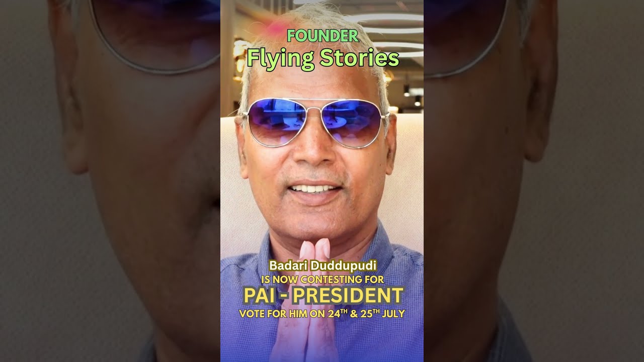 Flying Stories Founder is contesting for PAI - President