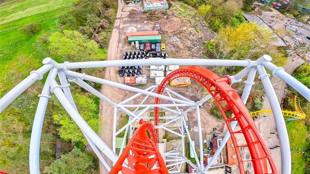 Sky Scream 4K 60fps front-seat on-ride POV Holiday Park (2024)