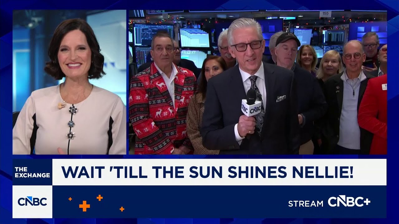 NYSE traders sing 'Wait Till the Sun Shines Nellie!'
