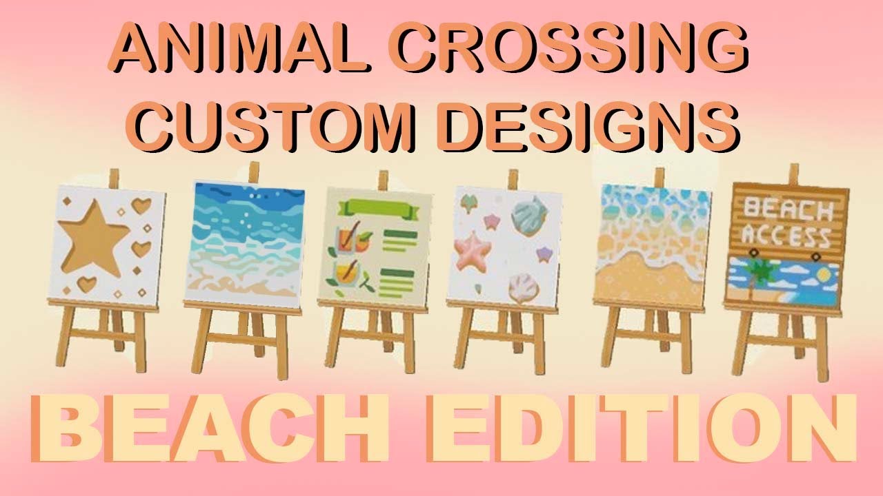200+ BEACH CUSTOM DESIGNS FOR ANIMAL CROSSING NEW HORIZONS