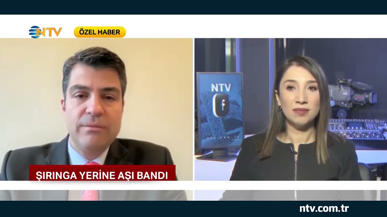 NTV | Şırınga yerine aşı bandı