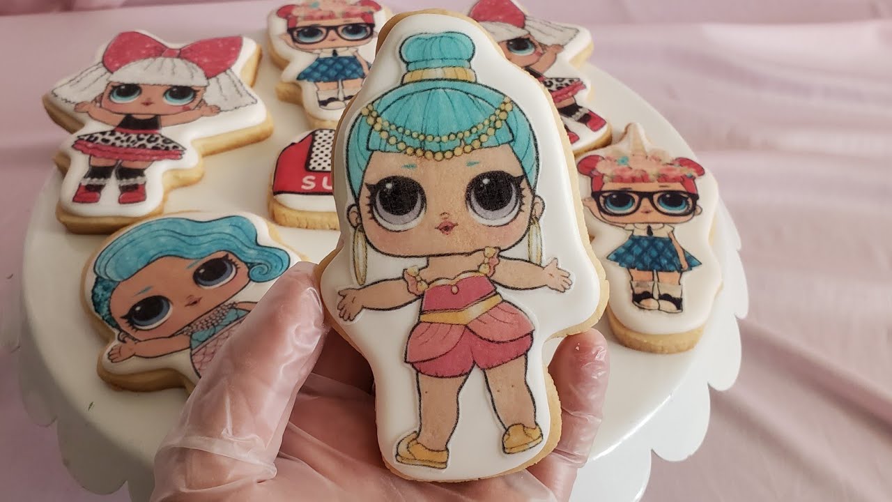 Galletas con imágenes comestible/ galletas fácil de lol surprise