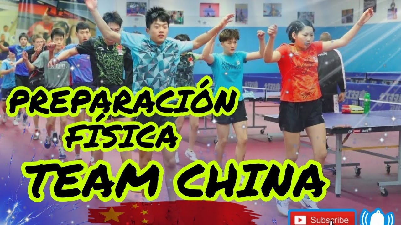 Preparación física de tenis de mesa selección china categorías inferiores