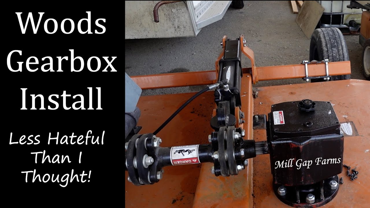 Install a Gear Box on Woods DS1260 cutter