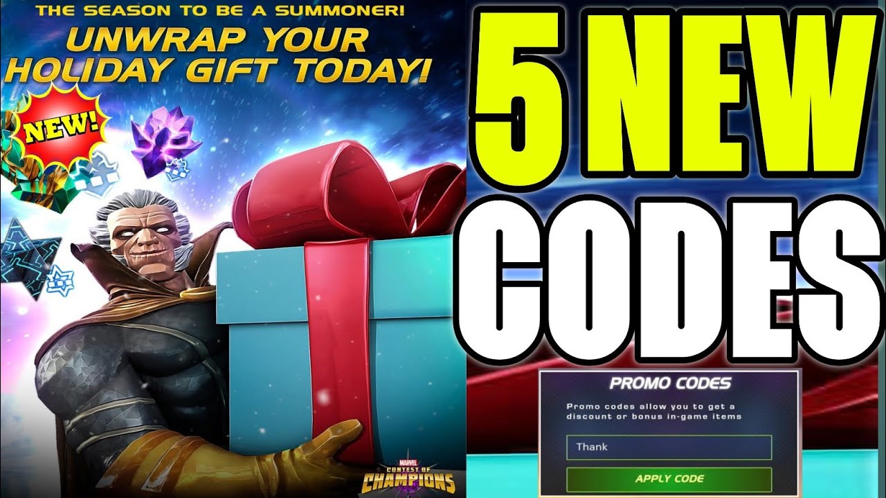🎄РОЖДЕСТВЕНСКИЙ ПОДАРОК🎄 ПРОМОКОД MCOC 2025 - КОДЫ MCOC - КОДЫ MARVEL CONTEST OF CHAMPIONS 2025 MCOC