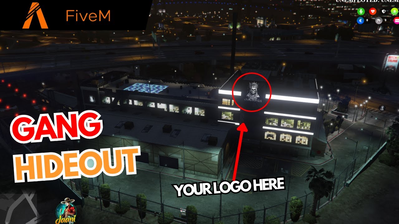 Gang Hideout Fivem (YOUR Gang LOGO) - Fivem Gang MLO/Custom Fivem Gang Mansion/Villa