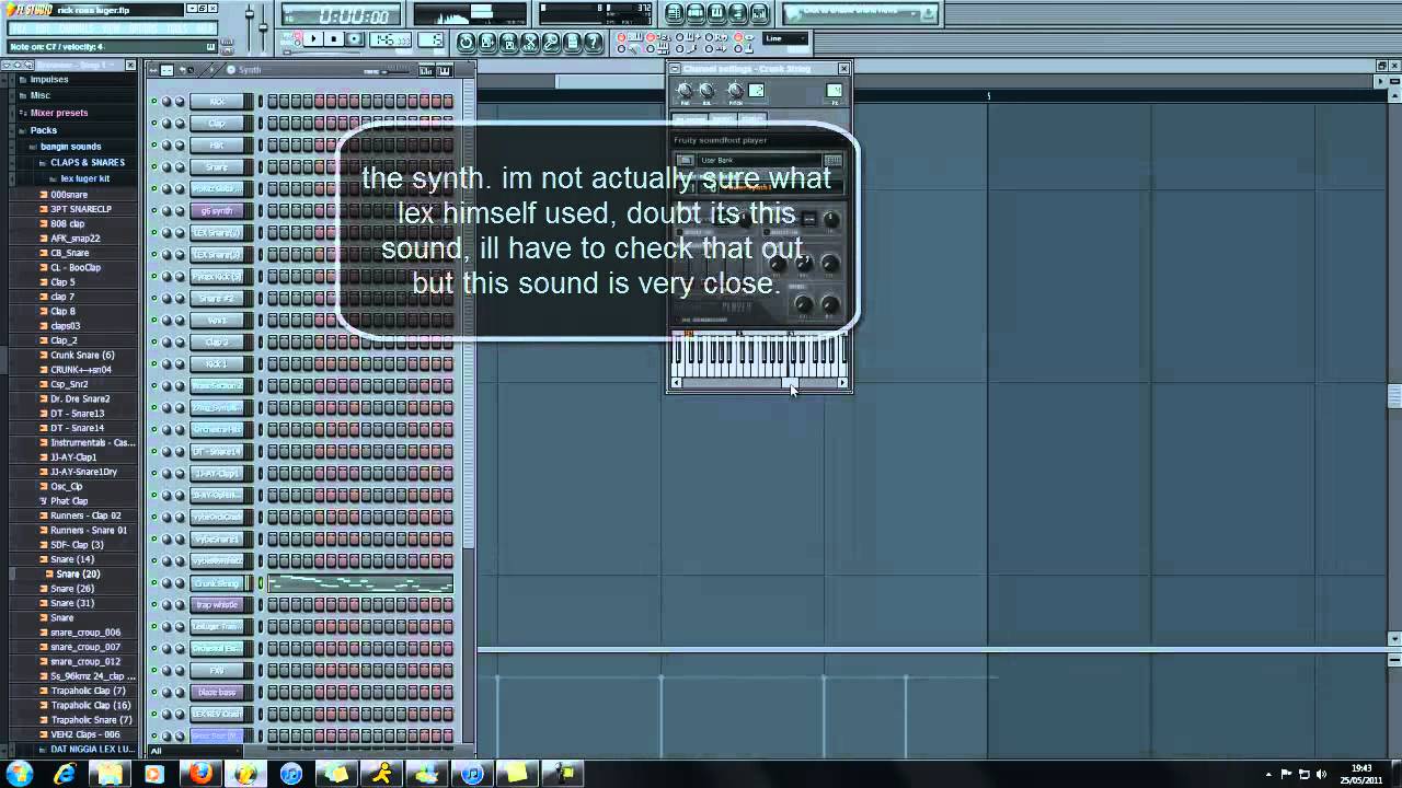 FL Studio 10 - Step By Step - Professional Lex Luger Beat 720p HQ