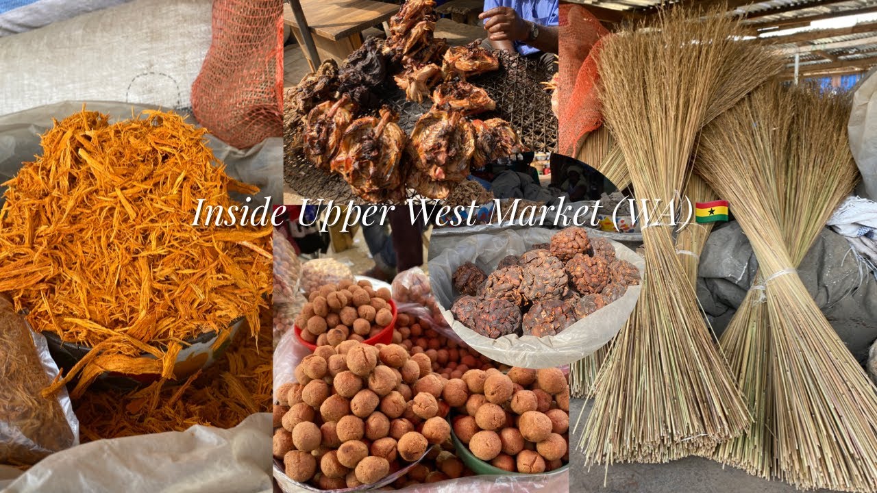 The Biggest Market in UPPER WEST Region of Ghana | WA / Street Food in Ghana 🇬🇭