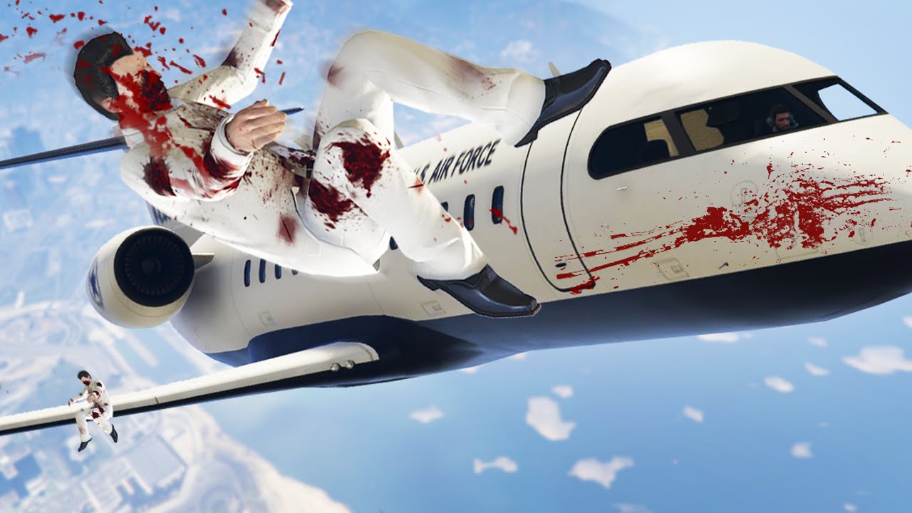 FLY THE PRIVATE JETS INTO THE SNIPERS! (GTA 5 Funny Moments)