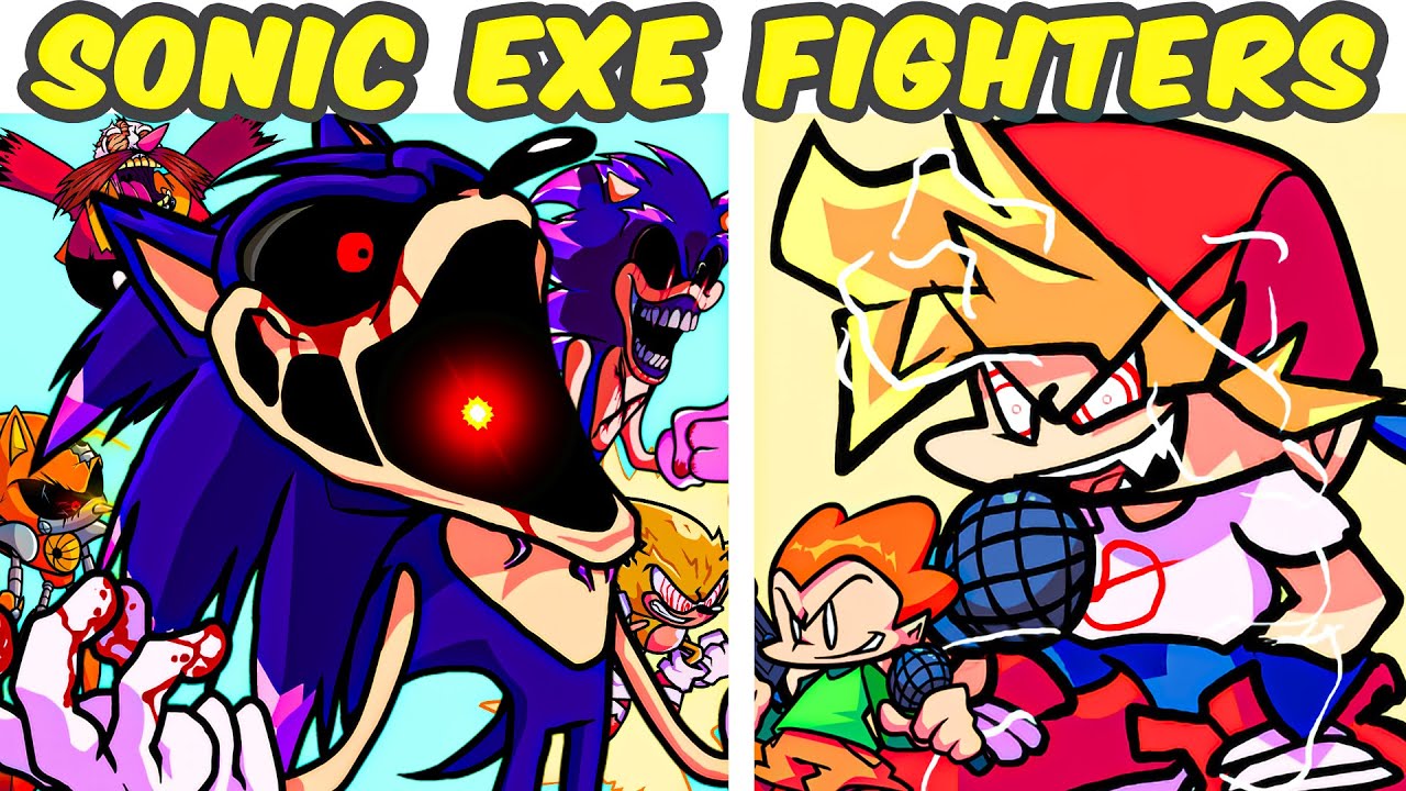 Friday Night Funkin' VS Triple Trouble Remix VS The Fighters V1.0 VS Sonic.EXE (FNF MOD/Alternative)