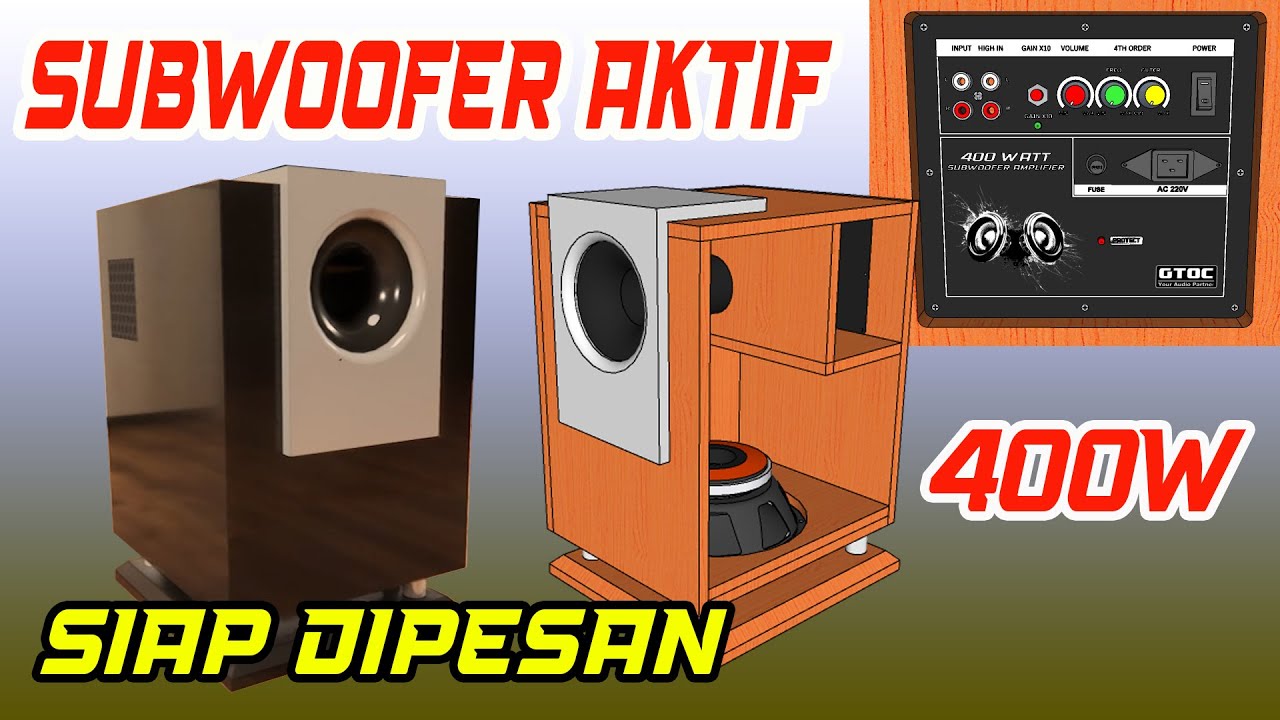 DIY SUBWOOFER AKTIF 10 INCH & SKEMA
