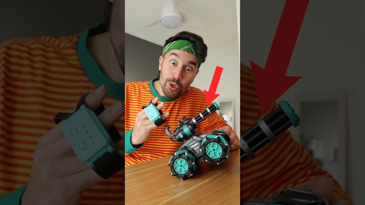 Este TANQUE de CONTROL REMOTO se CONTROLA con la MANO