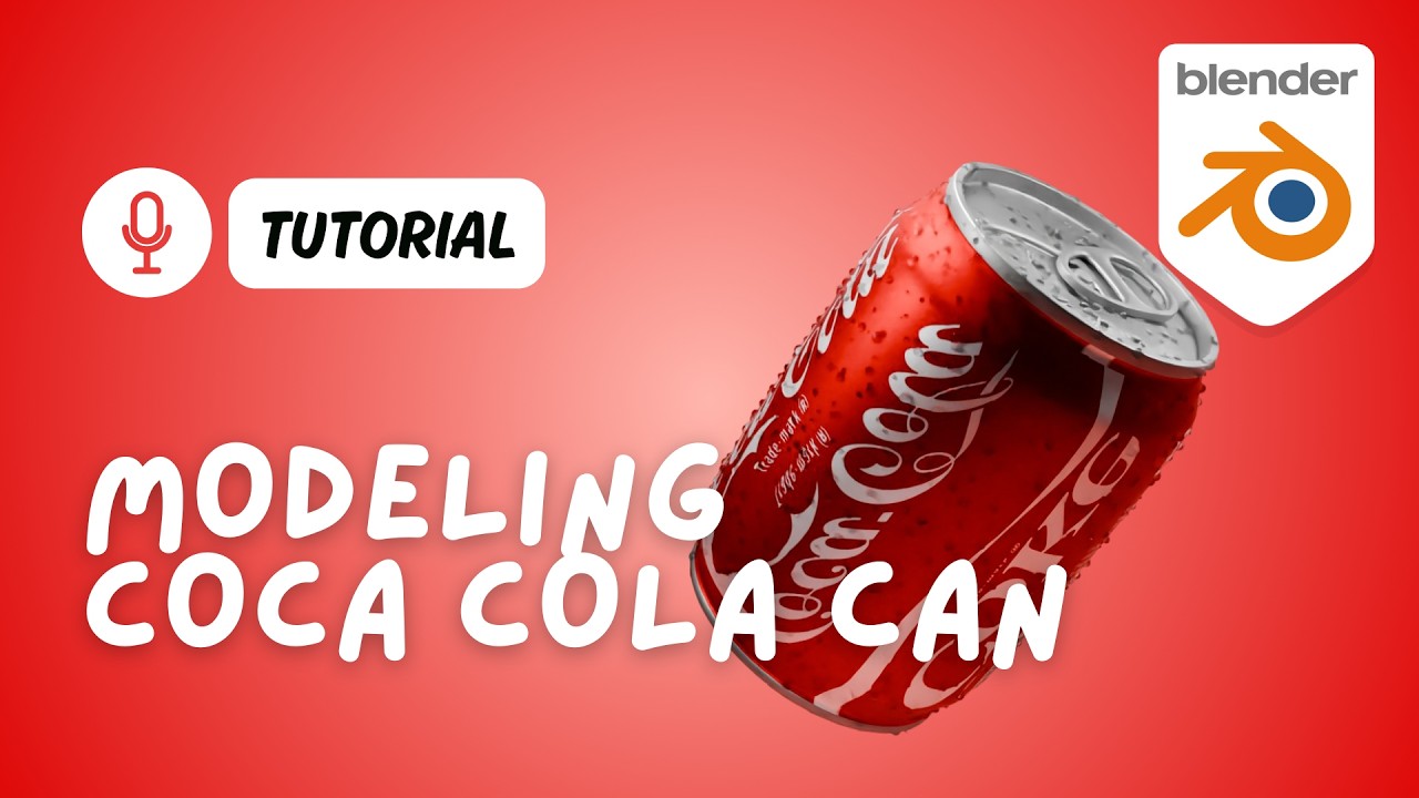 How to make 3D Coca Cola Can in Blender | Blender Tutorials