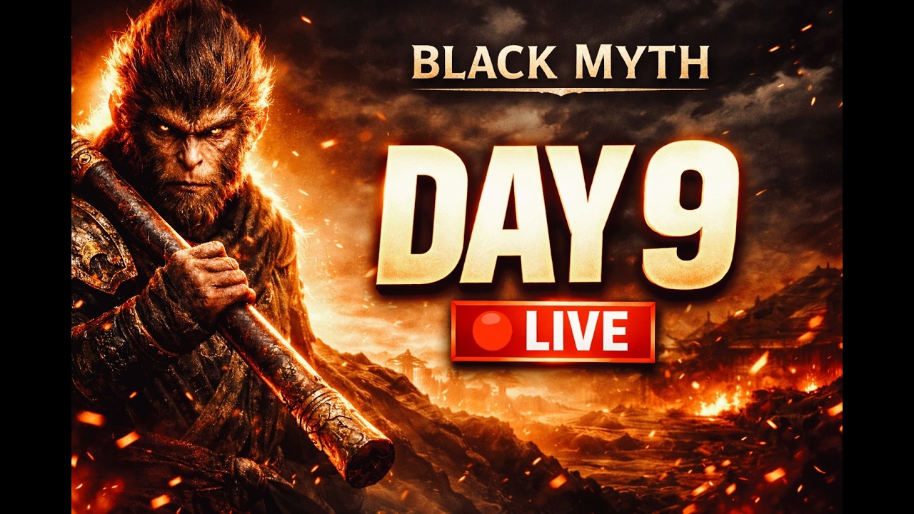 BLACK MYTH WUKONG LIVE 🔥| 🎮 INSANE Graphics & Bosses Day 9