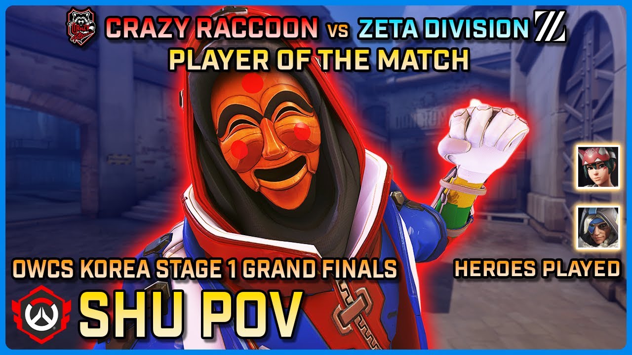 [ Shu ] Ana GOD & Player of the Match | Crazy Raccoon vs ZETA DIVISION | Grand Finals | OWCS Korea