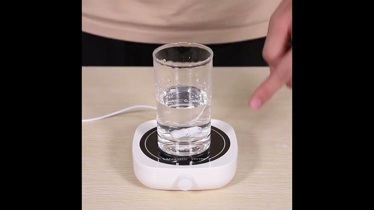 Compact Magnetic Stirrer: 2L Mini Lab Mixer with Stir Bar | 4000RPM Portable Laboratory Stir Plate
