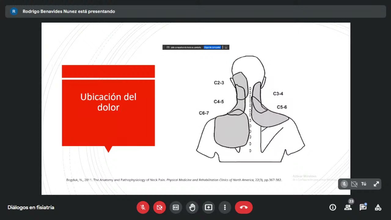 Rehabilitación en dolor cervical y radiculopatía cervical