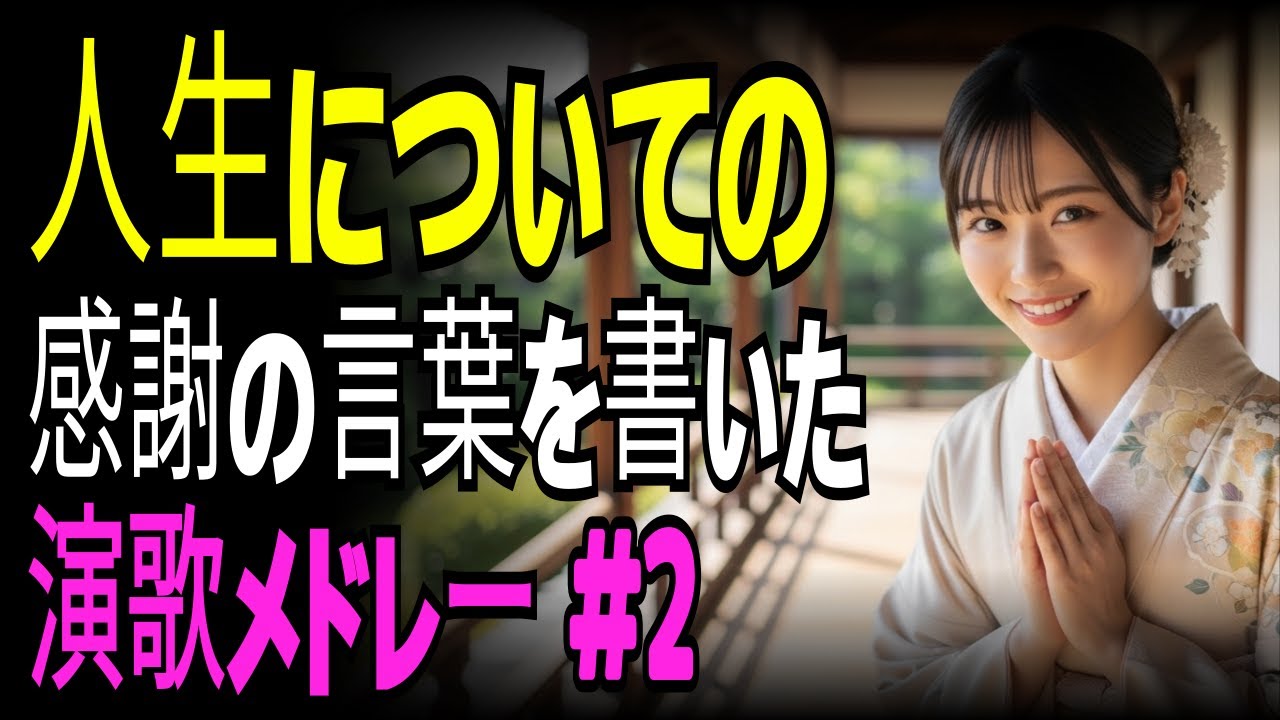【演歌の庭】人生に感謝を込めて｜心に響く演歌メドレー