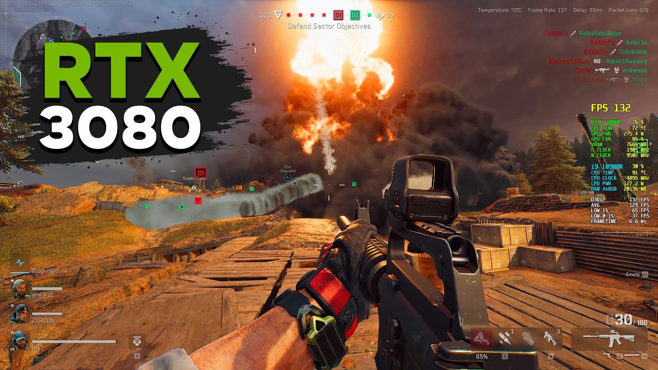 Delta Force - RTX 3080 + i9 10900K | 1440p Max Settings DLSS Quality