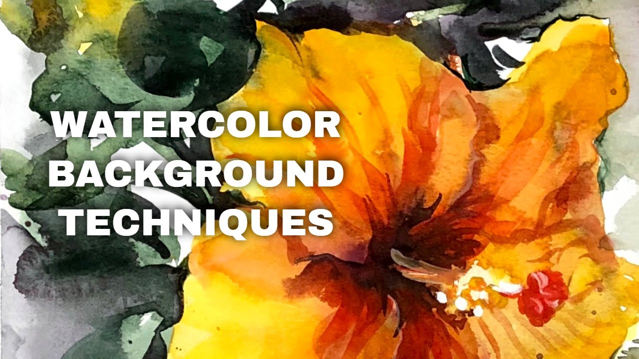 How to paint flowers with watercolor: techniques for creating background