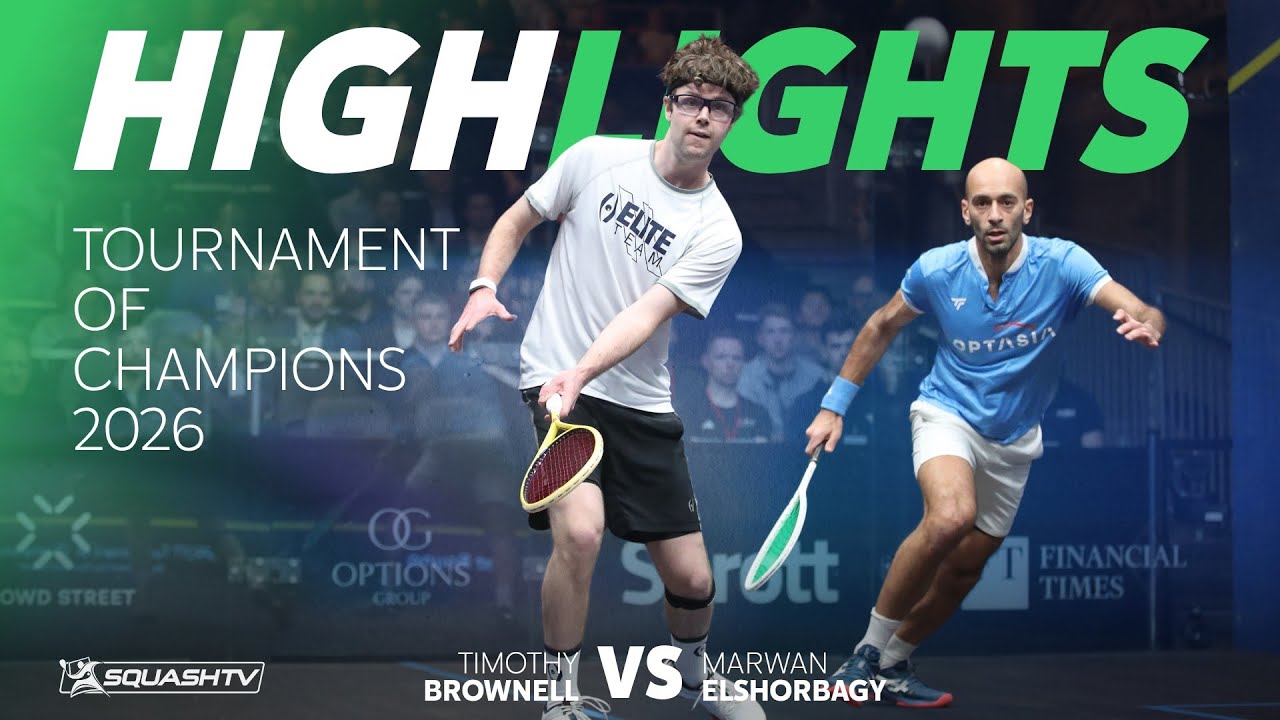 🏴󠁧󠁢󠁥󠁮󠁧󠁿 Ma.Elshorbagy v Brownell 🇺🇸 | Tournament of Champions 2026 | ROUND 1 HIGHLIGHTS