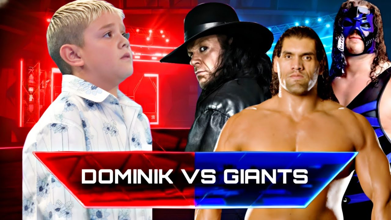 WWE 2K25 - Командный бой 1 против 3 с гандикапом – Доминик Мистерио (2005) против Блю Кейна, Анде...