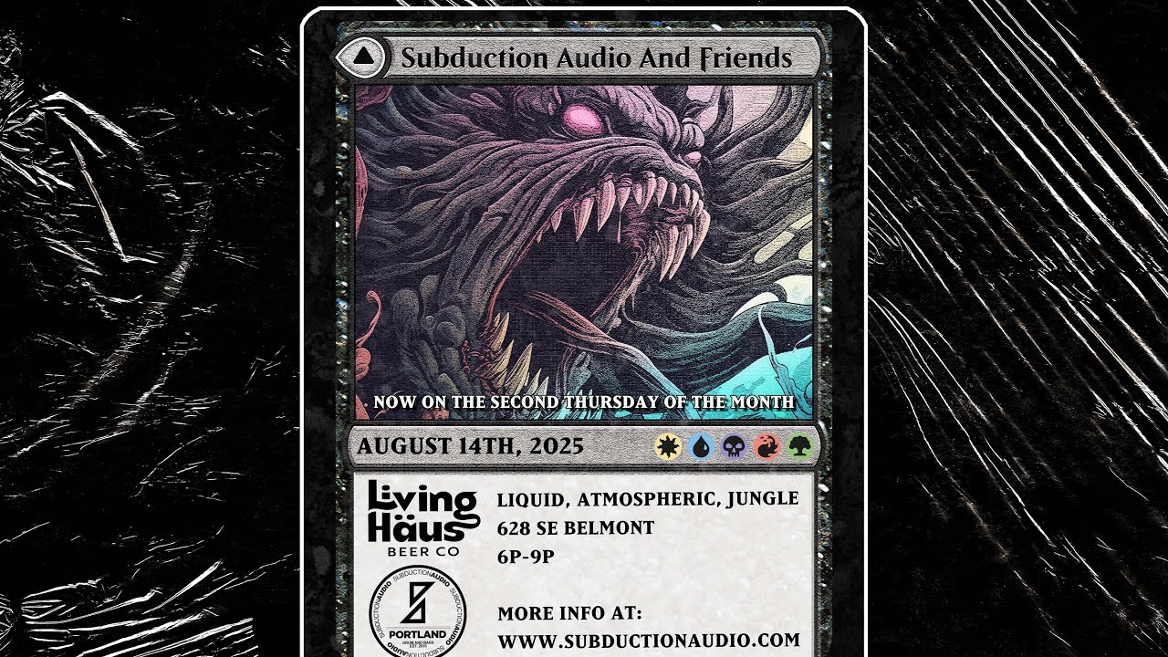 Subduction Audio and friends August 2025 part 1