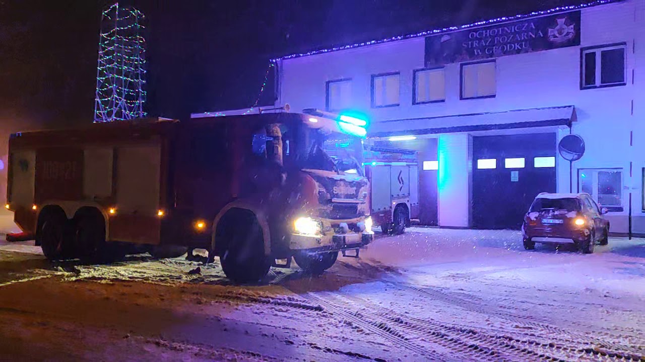 OSP Gródek przywitanie nowego wozu GCBA Scania P410 6x6 309[B] 21 ISS Wawrzaszek