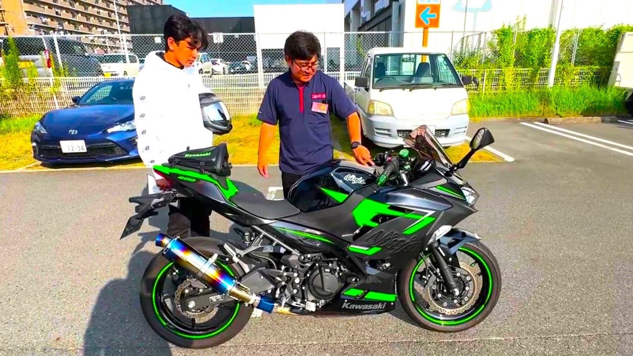 MEU FILHO FOI BUSCAR SUA PRIMEIRA MOTO AQUI NO JAPÃO