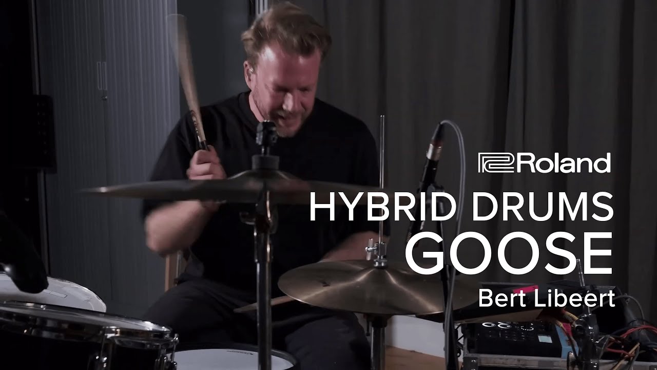 GOOSE - drummer Bert Libeert - Hybrid Drums (NL-FR-ENG)