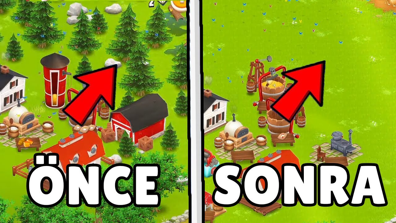 OHA! TEK SEFERDE TÜM AĞAÇLARI KESTİM !!! - Hay Day