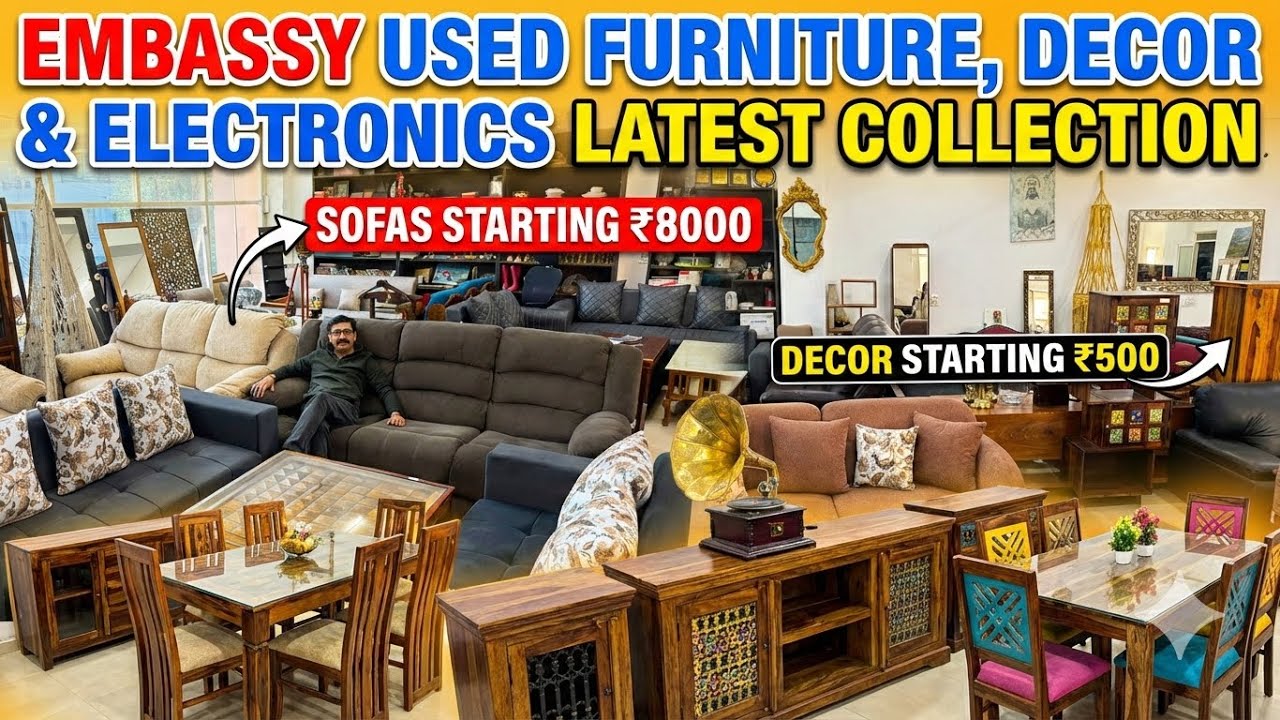 Latest Embassy Used Furniture, Decor and Electronics Collection | Budget to Luxury #furniture 