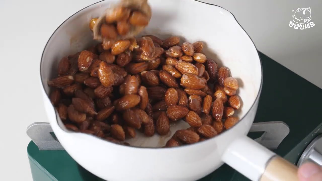 종이컵 계량! 아몬드 초콜릿 만들기 Amande Chocolat 발렌타인데이