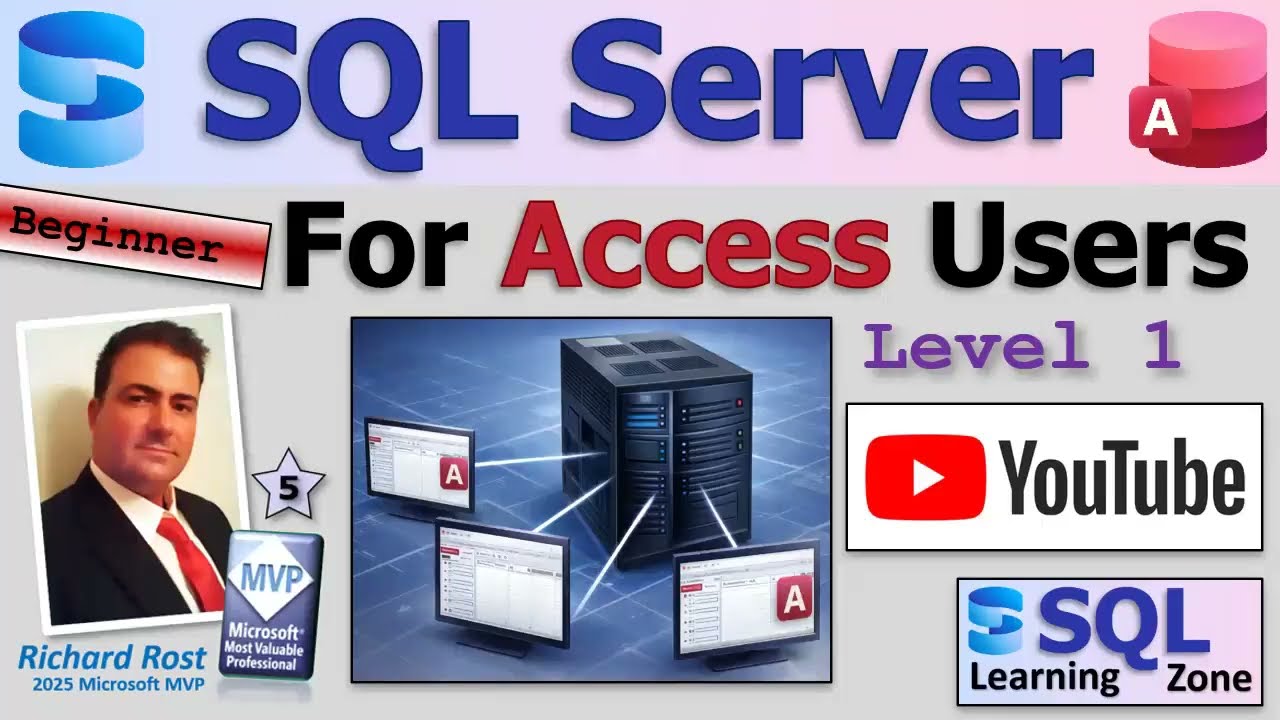 SQL Server for Access Users - Beginner 1 Lesson 1: What Is SQL Server? Access v SQL Server. Overview