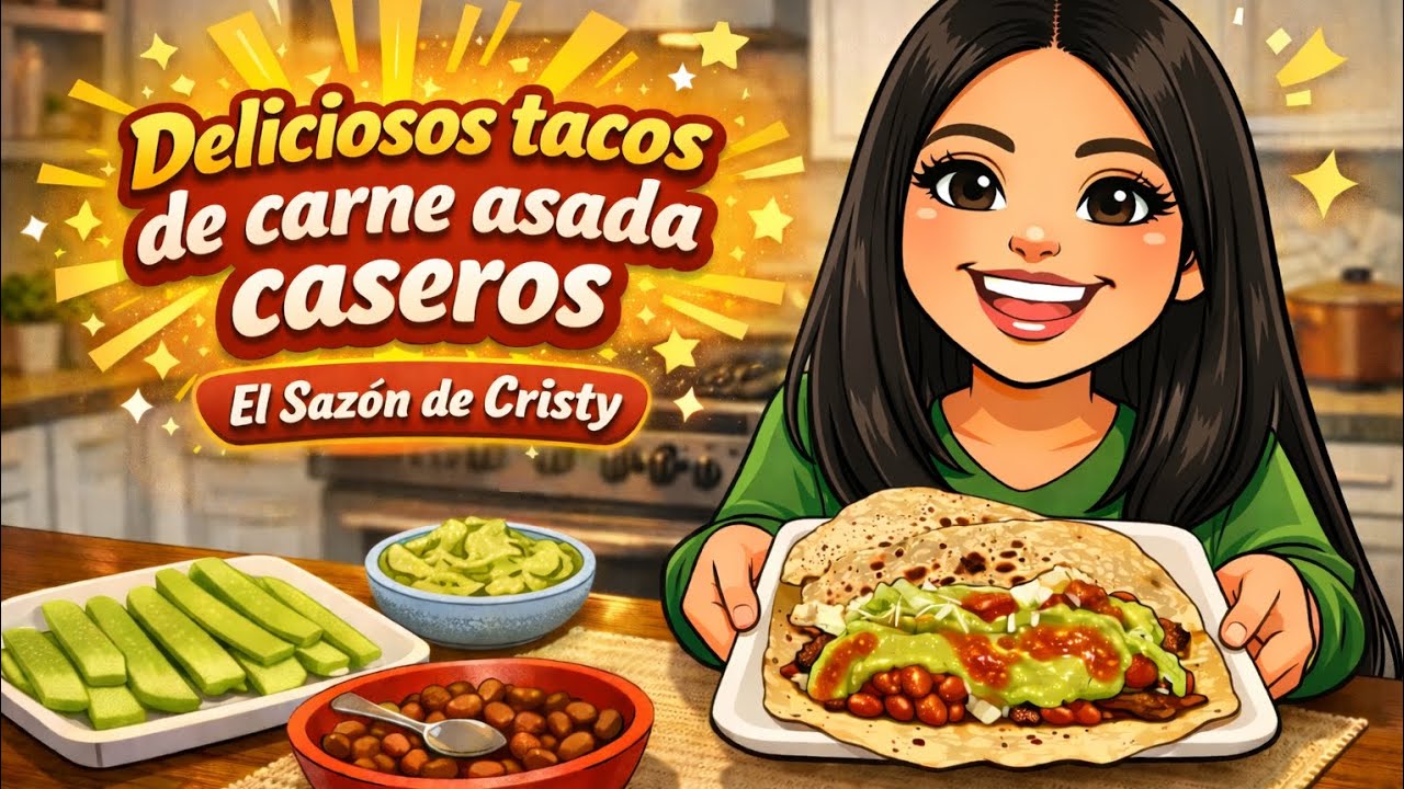 Tacos de carne asada caseros estilo Mexicali facilísimo 