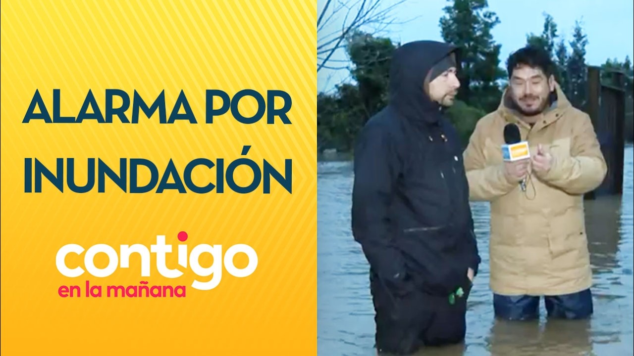 ZONA DE CATÁSTROFRE: Casas inundadas y un metro de agua calles de Carampangue - Contigo en la Mañana