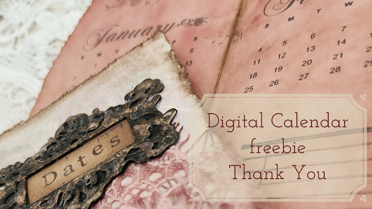 Freebie for your Junk Journal and Thank You!