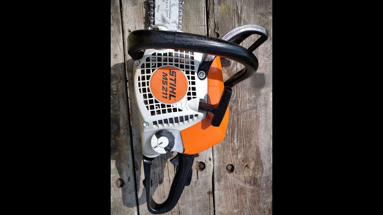 Stihl MS 211 - Brak wolnych obrotów. Czyszczenie. Naprawa.