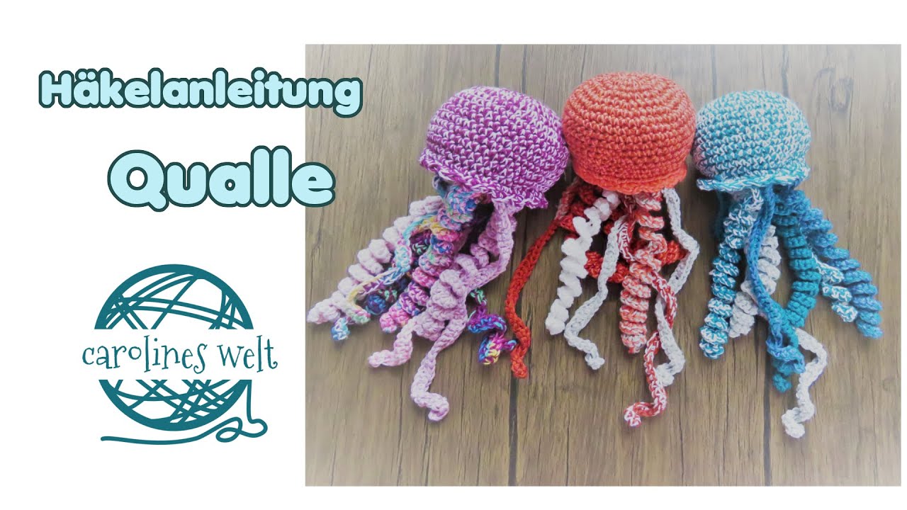 Qualle häkeln, ganz einfach!! Häkelanleitung