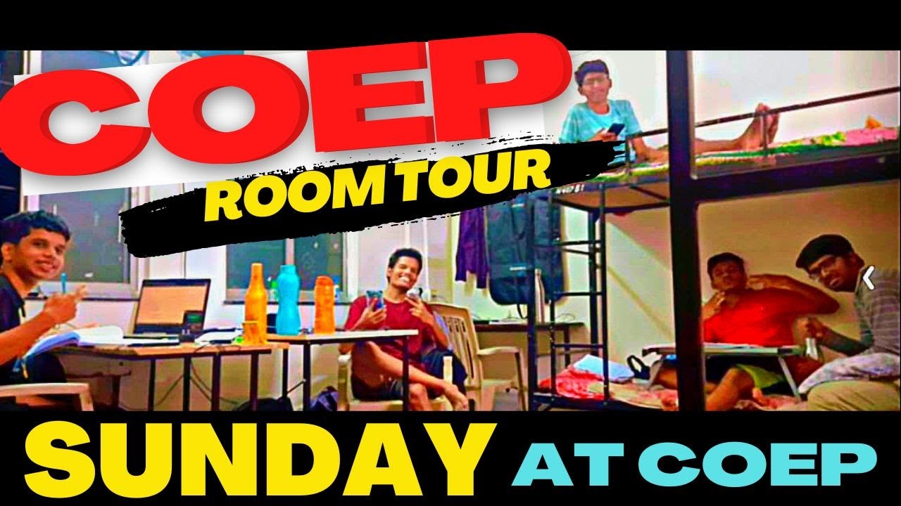 Room Tour + Sunday at COEP Hostel | Masti at Hostel #coep #mhtcet #roomtour #coephostel #motivation