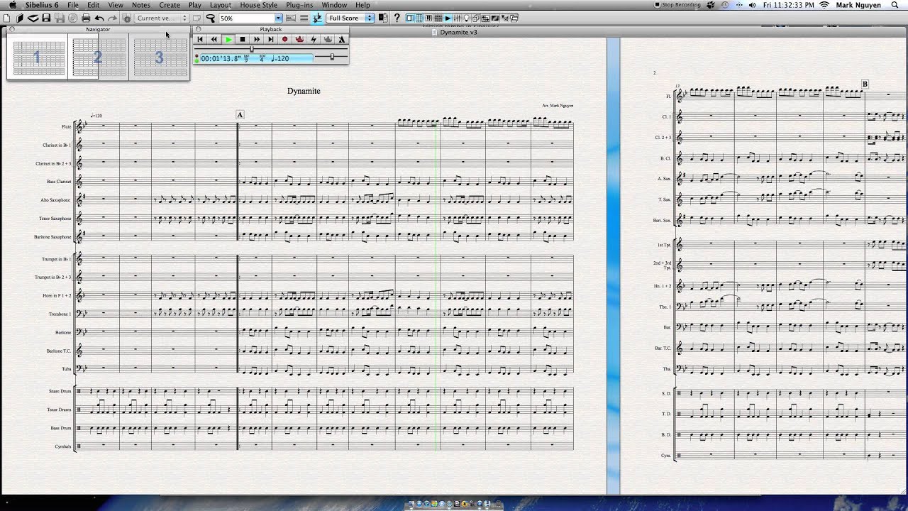 Taio Cruz | Dynamite | Arrangement for Marching Band by Mark Nguyen