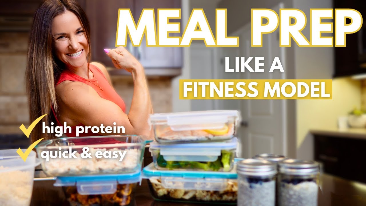 How I MEAL PREP Like a FITNESS MODEL (as a SAHM) | super simple & high protein recipes