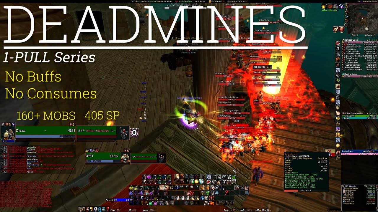 Paladin AoE / One-Pulling Classic / Deadmines / 160+ Mobs / JUST GEAR / Classic WoW