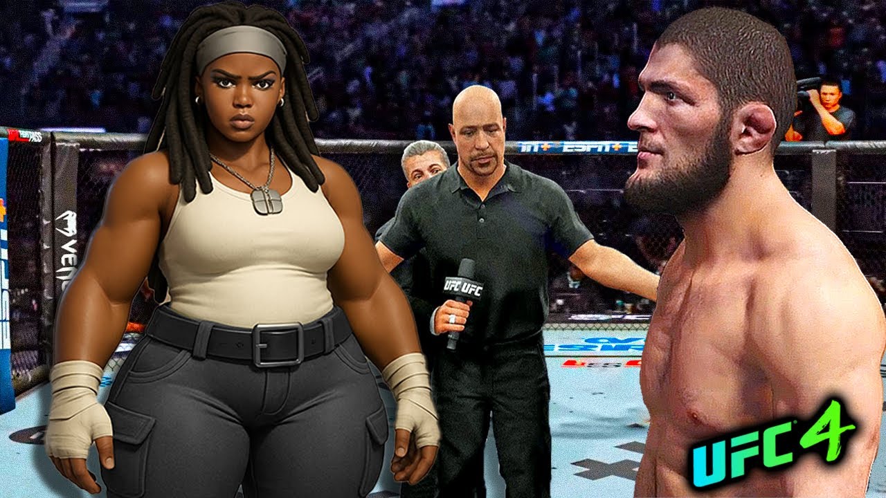 Хабиб Нурмагомедов против Африканской Девушки с бицепсами (EA sports UFC 4)