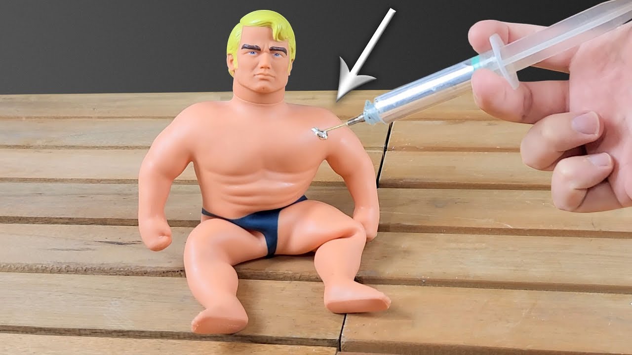 Injetei Metal Líquido no BONECO INDESTRUTÍVEL e fiz um BONECO METÁLICO !!