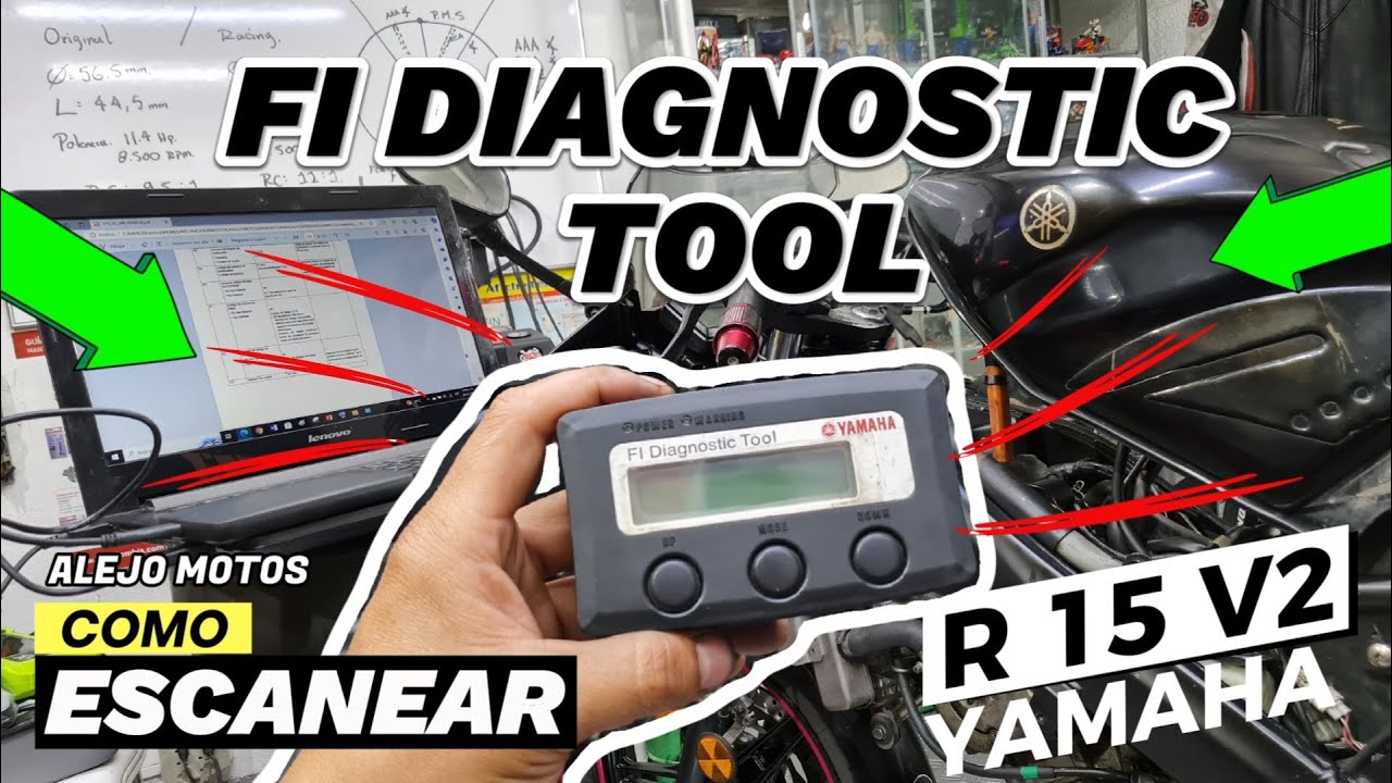 COMO ESCANEAR R-15 V2 ✅🔧/ CON EL FI DIAGNOSTIC TOOL / de YAMAHA / ALEJO MOTOS 🏍️🛠️