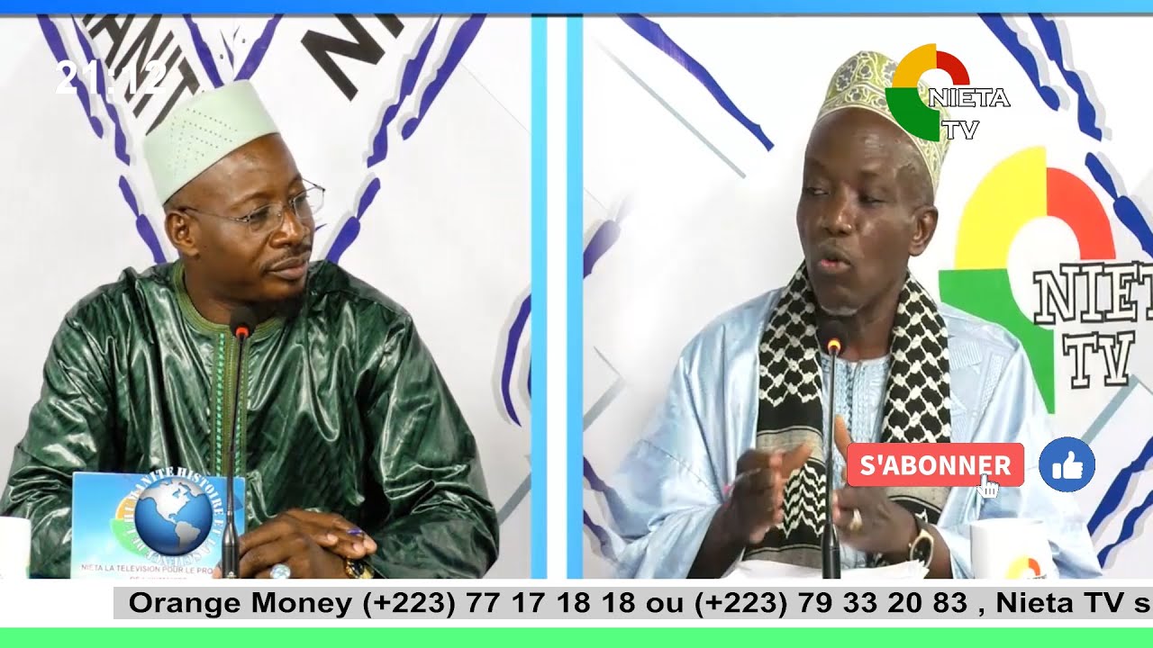 Émission L'histoire de L'humanité Ibrahim Djire et Imam Hady Moulaye Koureiche NIETA TV 