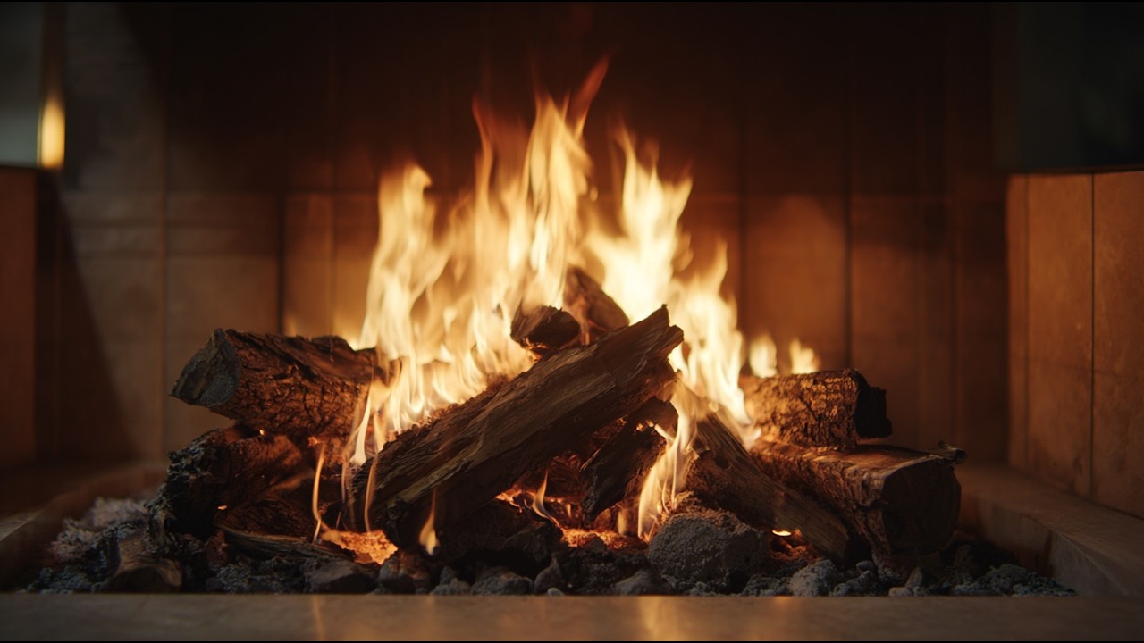 🔥 12 Hours Luxury Fireplace Sounds for Deep Sleep | No Talking | 4K